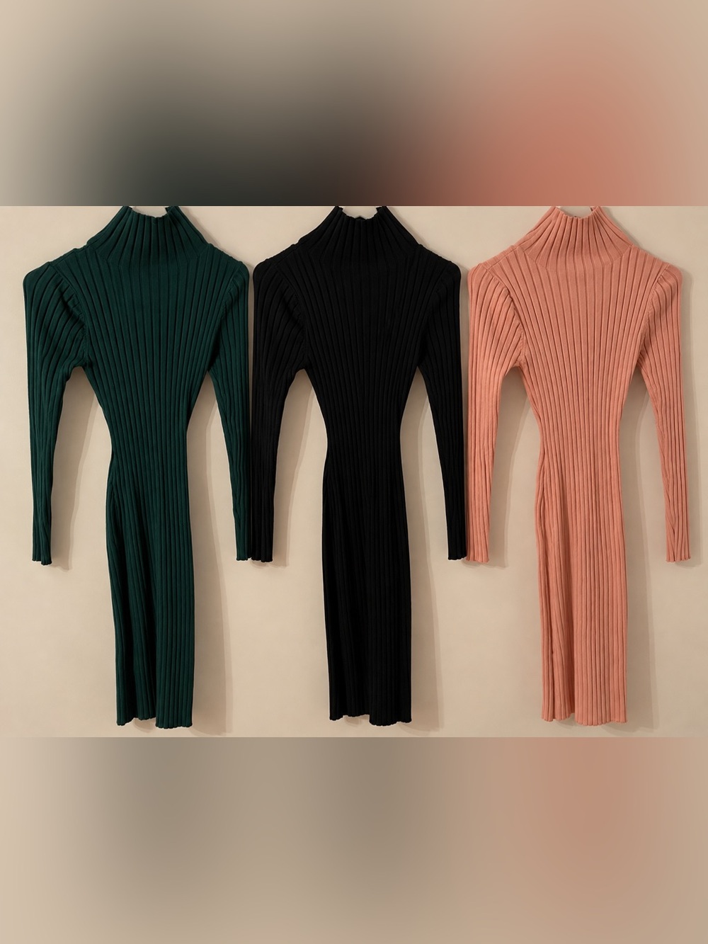 3 bodycon sweater dresses. Size small